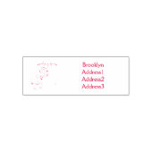 Tampon Auto-encreur Cute Tarsier avec dessin animé parapluie (Design)