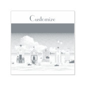 Tampon Auto-encreur Cute Tiny Beach Shacks Thunder_Cove (Design)