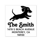 Tampon Auto-encreur Dachshund Wiener Chien - Retour du propriétaire (Design)