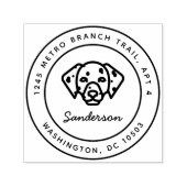 Tampon Auto-encreur Dalmation Chien Retour Adresse Timbre auto-allumag (Design)