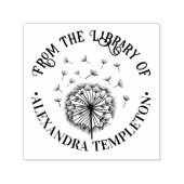 Tampon Auto-encreur Dandelion unique, Semences dans la bibliothèque éo (Design)