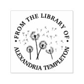 Tampon Auto-encreur Dandelions Graines dans la bibliothèque éolienne N (Design)