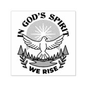 Tampon Auto-encreur Dans l’Esprit de Dieu, nous nous élevons - Foi et (Design)