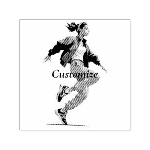 Tampon Auto-encreur Danseuse Hip hop Thunder_Cove