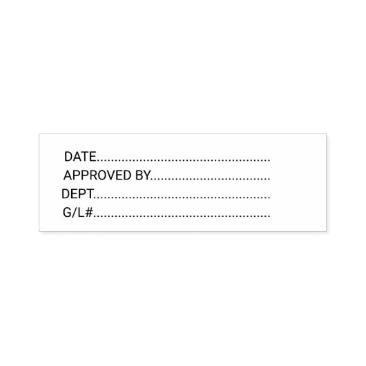 Tampon Auto-encreur Date Approuvée Par Le Département Général (Design)