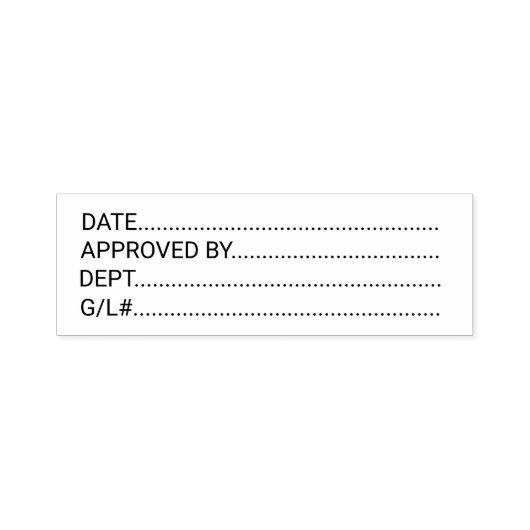 Tampon Auto-encreur Date Approuvée Par Le Département Général (Design)