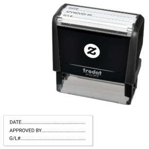 Tampon Auto-encreur Date approuvée par Oracle General Ledger Business