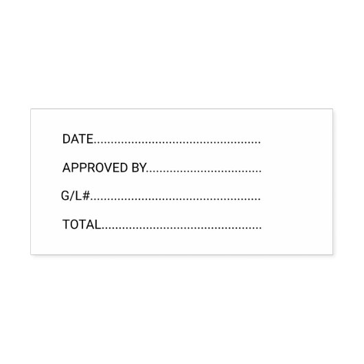 Tampon Auto-encreur Date Approuvée par Oracle General Ledger Business  (Design)