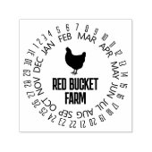 Tampon Auto-encreur Date de l'oeuf (Design)