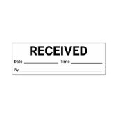 Tampon Auto-encreur Date de réception Heure par (Design)
