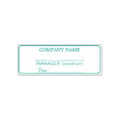 Tampon Auto-encreur Date de signature du poste personnalisable Entrepr (Design)