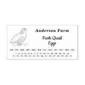 Tampon Auto-encreur Date d'encerclement - Carton d'oeufs de caille de  (Design)