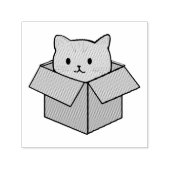 Tampon auto-encreur de chaton mignon à cache-cache (Design)