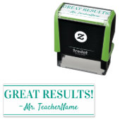 Tampon Auto-encreur "DE GRANDS RÉSULTATS !" Classement du tampon en ca (En situation)