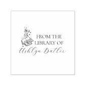 Tampon Auto-encreur De La Bibliothèque Du Timbre En Caoutchouc (Design)