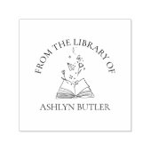 Tampon Auto-encreur De La Bibliothèque Du Timbre En Caoutchouc (Design)