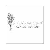 Tampon Auto-encreur De La Bibliothèque Du Timbre En Caoutchouc De Nom  (Design)