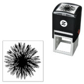 Tampon Auto-encreur Décor à Dandelion Graphique Fleur (En situation)