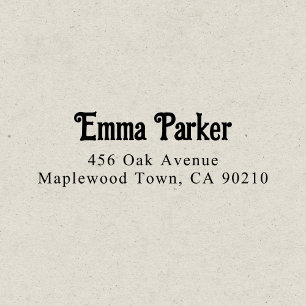 Tampon Auto-encreur Décor élégant et rétro simple