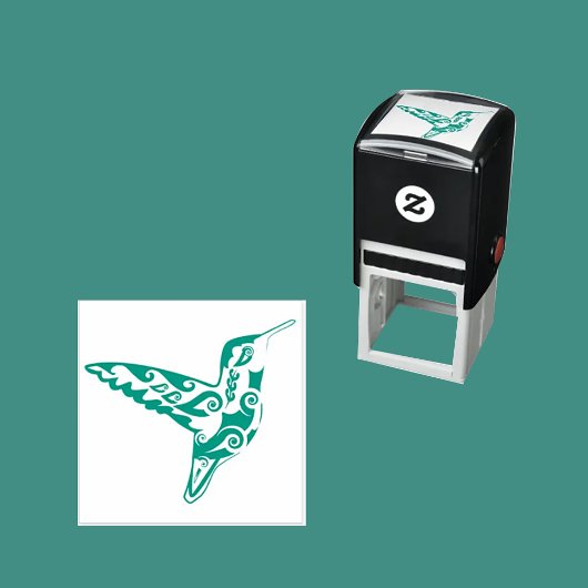 TAMPON AUTO-ENCREUR DÉCORATIVE HUMMINGBIRD ARTY UNIQUE