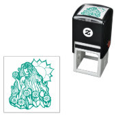 Tampon Auto-encreur Déesse de la Terre d'été (En situation)