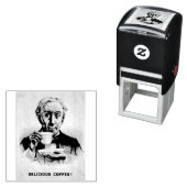 Tampon Auto-encreur Délicieux café ! (En situation)