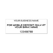 TAMPON AUTO-ENCREUR  DÉPÔT MOBILE SEUL ENDORSEMENT BANCAIRE D'AFFAIRES (Design)