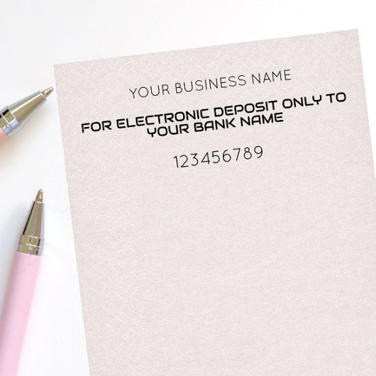 TAMPON AUTO-ENCREUR  DÉPÔT MOBILE UNIQUEMENT ENDORSEMENT BANQUE D'AFFAI