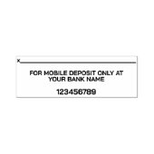 TAMPON AUTO-ENCREUR  DÉPÔT MOBILE UNIQUEMENT PERSONNEL BANQUE ENDORSEME (Design)