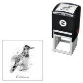 Tampon Auto-encreur Desert Spirit, Roadrunner en Aquarelle, coutume (En situation)