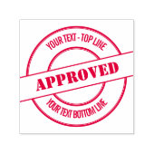 Tampon Auto-encreur Design de timbre et d'insigne approuvé d'origine G (Design)