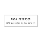 Tampon Auto-encreur Design moderne élégant noir & blanc (Design)