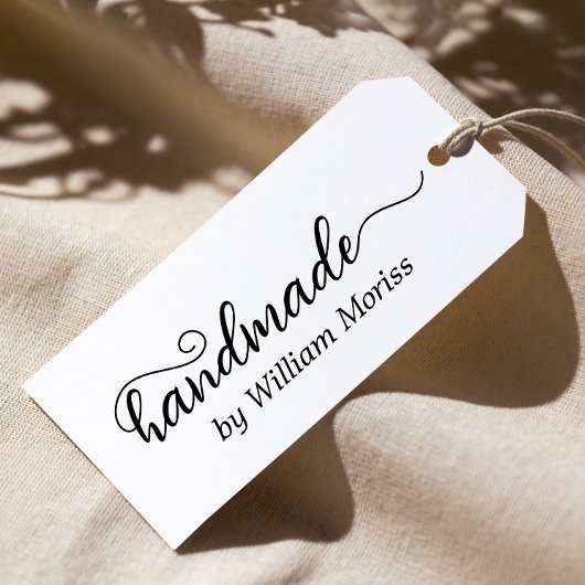 Tampon Auto-encreur Design simple Script fait main par l'entreprise