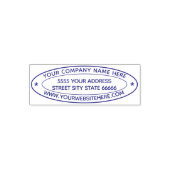Tampon Auto-encreur Design Your Own Address Oval Stamp Template (Design)