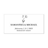 Tampon Auto-encreur Dessin à la main de coton mariage (Design)