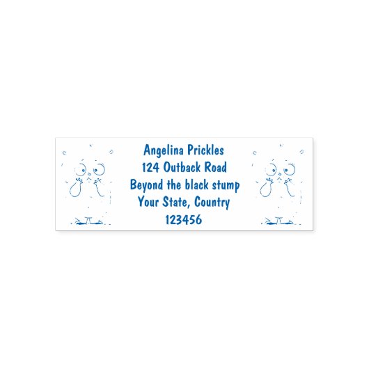 Tampon Auto-encreur Dessin d'adorable hamster (Design)