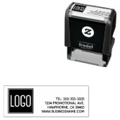 Tampon Auto-encreur Détails du logo et de l'entreprise (En situation)