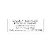 TAMPON AUTO-ENCREUR DÉTAILS GÉNÉRAUX PROFESSIONNELS (Design)