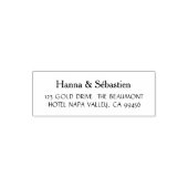 Tampon Auto-encreur Deux noms Simple Mariage de typographie (Design)