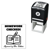 Tampon Auto-encreur Devoirs approuvés Évaluation de l'enseignant Encou (En situation)