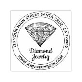 Tampon Auto-encreur Diamant de bijoux à billes (Design)