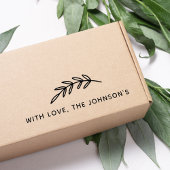 Tampon Auto-encreur Direction des Feuilles graphiques avec nom de fami