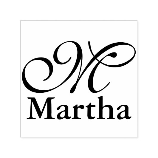 Tampon Auto-encreur do-it-yourself - Simple Monogramme / Nom (Design)