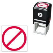 Tampon Auto-encreur DO NOT anti-red circle with slash (En situation)