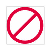 Tampon Auto-encreur DO NOT anti-red circle with slash (Design)