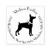 Tampon Auto-encreur Dobermann Pinscher Chien Chien Puppy Dobie (Design)