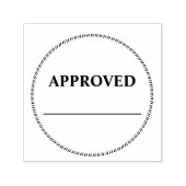 Tampon Auto-encreur Documents commerciaux d'approbation de sceau rond (Design)