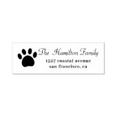 Tampon Auto-encreur Dog Print : Return Address (Design)