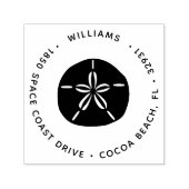 Tampon Auto-encreur Dollar de sable Adresse de retour (Design)