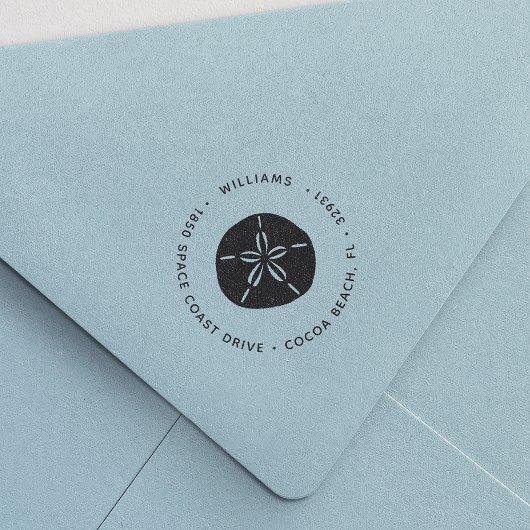 Tampon Auto-encreur Dollar de sable Adresse de retour